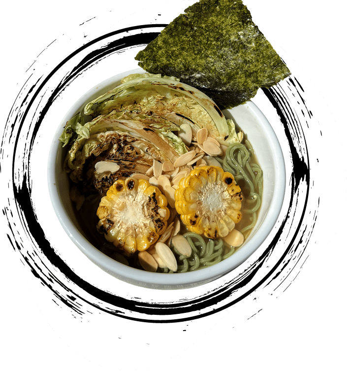 Vegan Charred Cabbage Miso Ramen