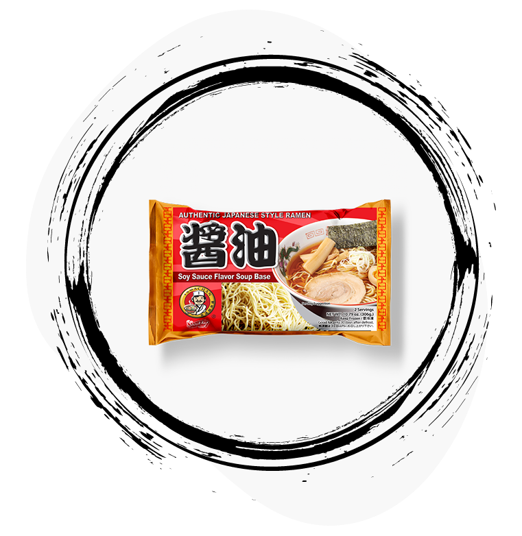 Yamachan Ramen Classic Shoyu Ramen Package with fresh ramen and soup for home cooking