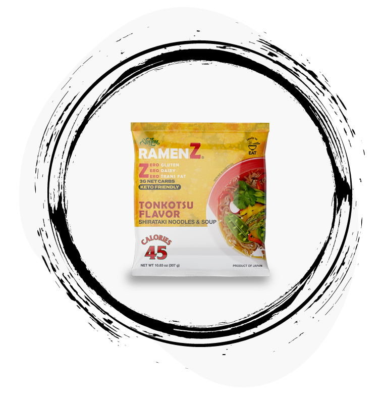 Gluten-free Vegan Low-Carb Shirataki Noodle Ramen Z Tonkotsu