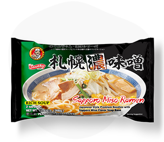 Sapporo Miso Ramen package with fresh noodles and soup for home - Yamachan Ramen