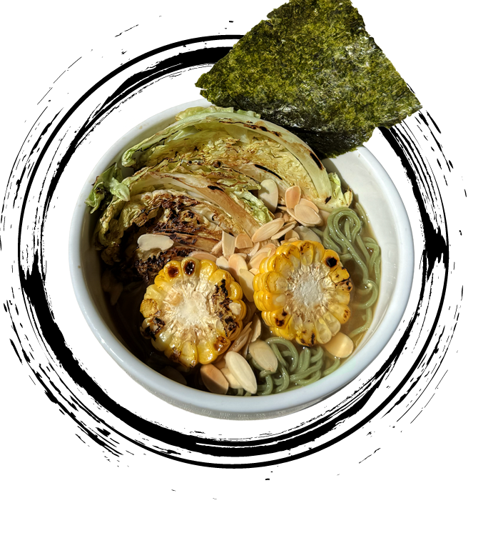 Vegan Charred Cabbage Miso Ramen